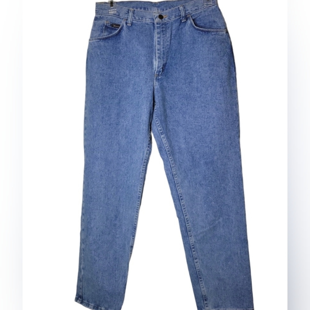 Wrangler Soft Touch High Rise Relaxed Fit Mom Jeans Size 14